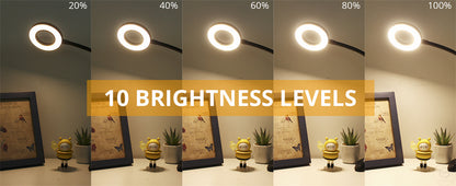 48 LED Clip Desk Lamp — Flexible USB Reading Light with 3 Color Modes