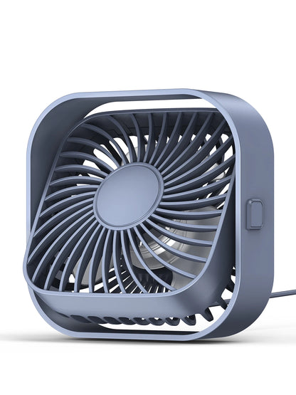 Portable Mini USB Desk Fan — 3 Speed Settings, Silent & Powerful