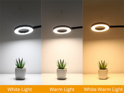 48 LED Clip Desk Lamp — Flexible USB Reading Light with 3 Color Modes